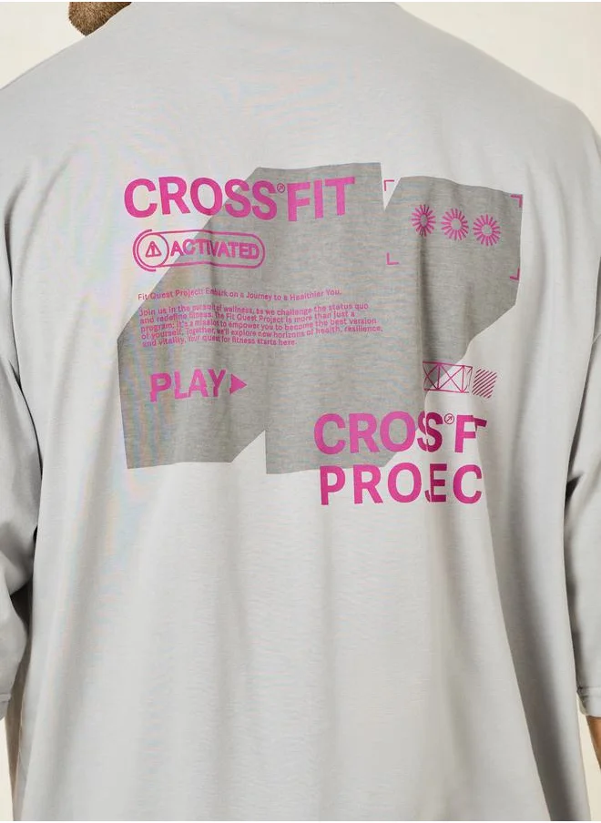 ستايلي Slogan Print Athleisure Boxy T-Shirt