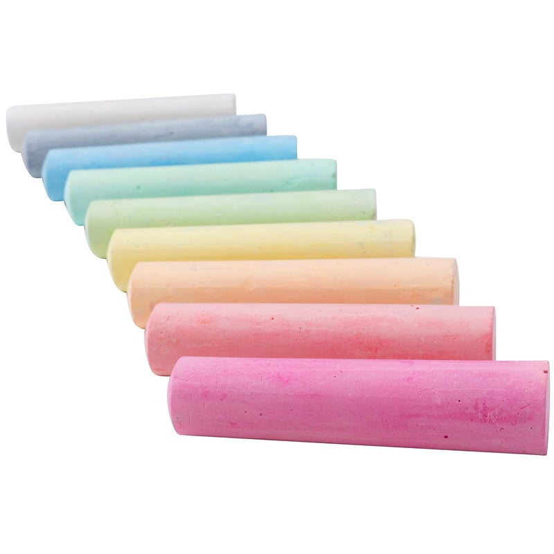 READY 2 LEARN Jumbo Sidewalk Chalk - 126 Pieces in 9 Colors - Washable, Non-Toxic, Portable - Image 3