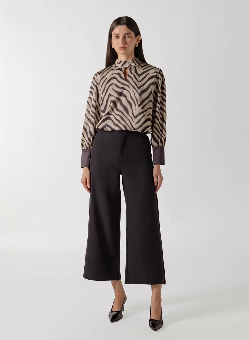 شايبس PRINTED SATIN BLOUSE