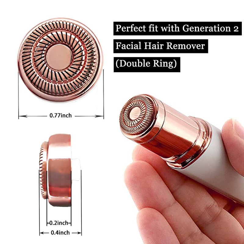 tuokiy Replacement Heads for Flawless Finishing Touch Facial Hair Removal Tool for Women. Just fit Gen 2 Hair Removal Device - Image 5