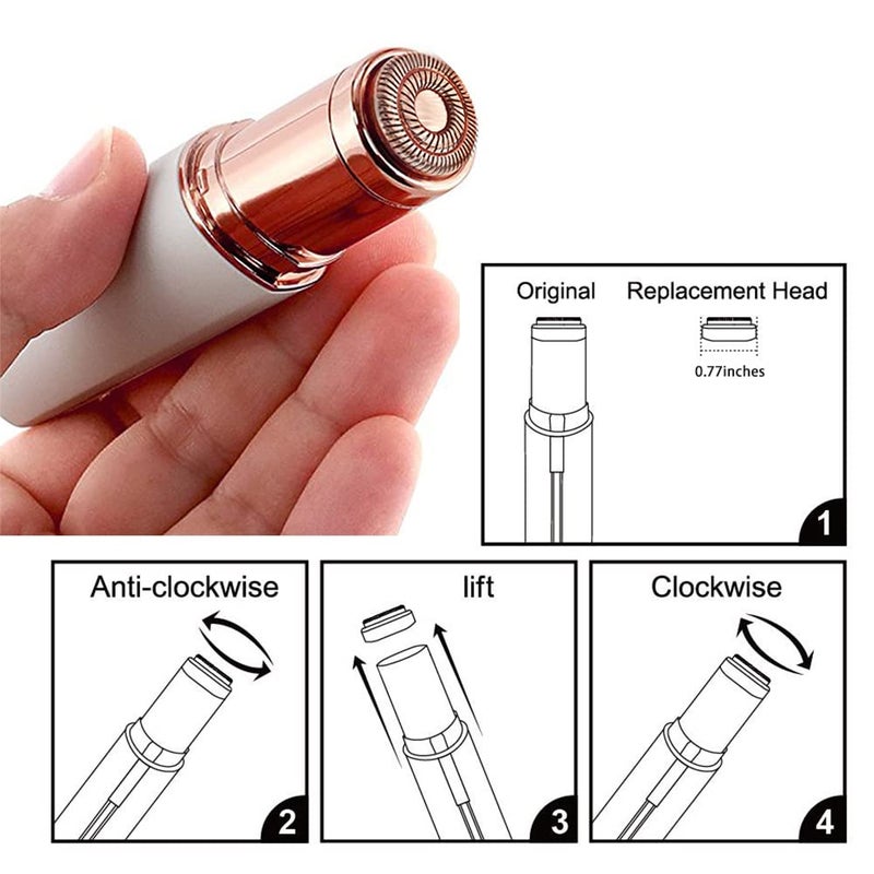 tuokiy Replacement Heads for Flawless Finishing Touch Facial Hair Removal Tool for Women. Just fit Gen 2 Hair Removal Device - Image 4