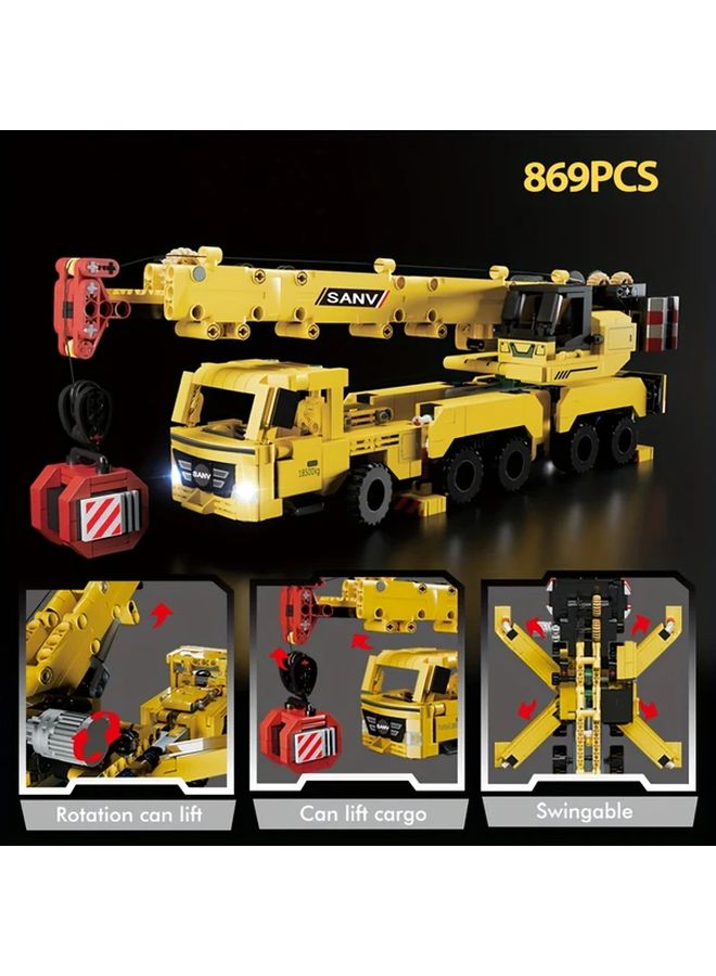 Engineering Series Building Blocks Excavator Crane Durable Plastic Construction Toy - Image 5