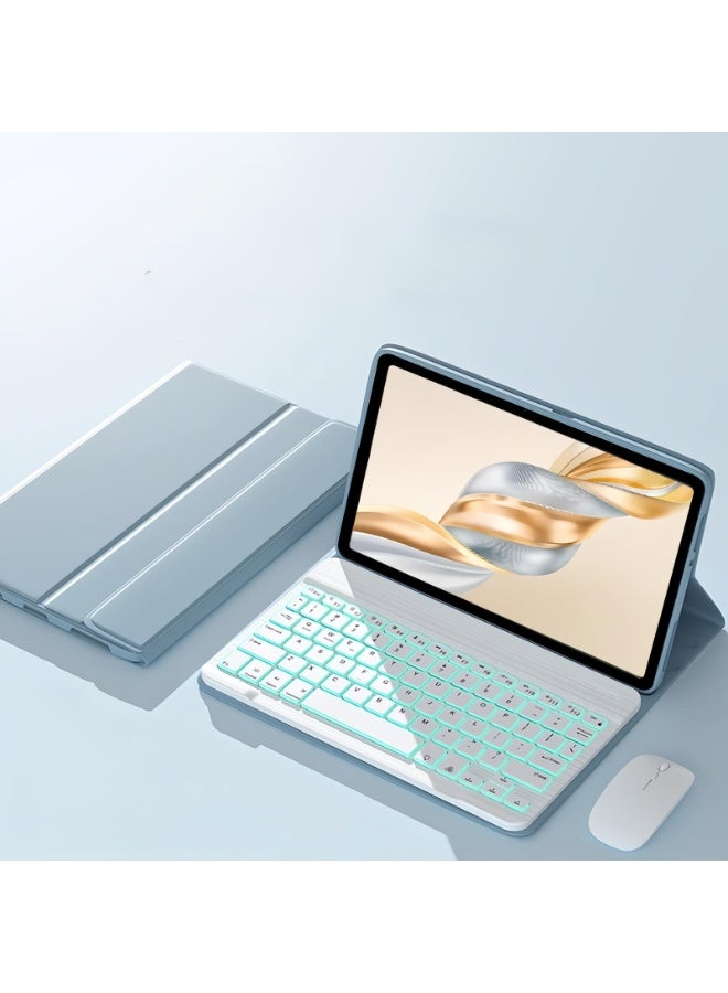 general Arabic and English Backlight Keyboard Case Compatible with Honor Pad X9a 11.5 inch 2025, Slim Case with Detachable Wireless Bluetooth Keyboard & Bluetooth Mouse - Image 1