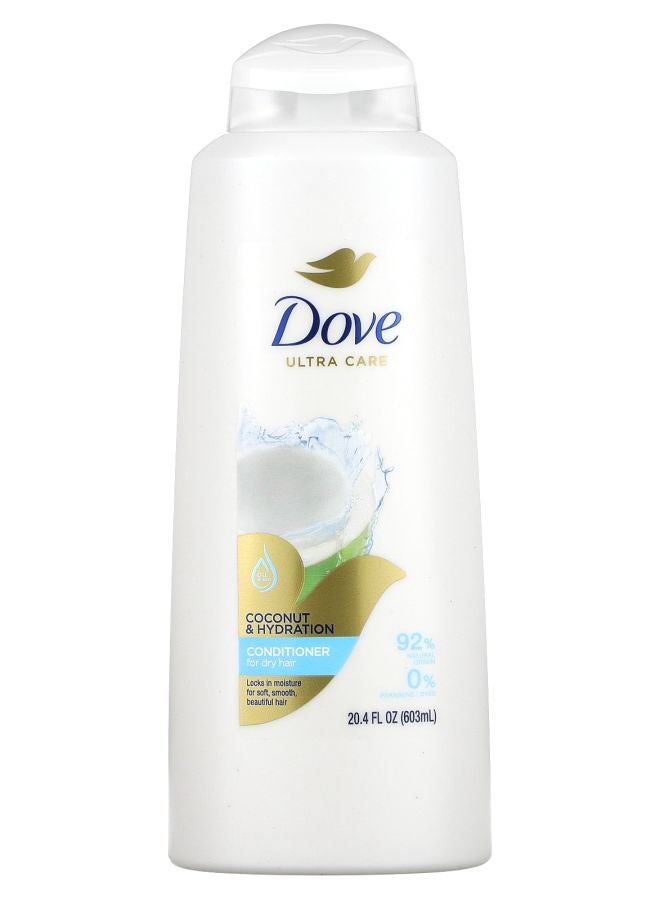Dove Ultra Care Coconut & Hydration Conditioner For Dry Hair 20.4 fl oz (603 ml)