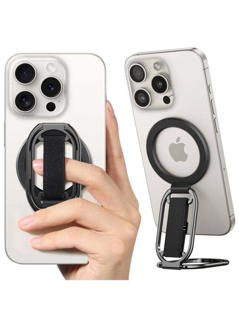 X-level MagSafe Phone Grip for MagSafe Kickstand Compatible with Mag Safe Finger Loop, 4-in-1 Phone Ring Holder Strap for Mag Safe iPhone 16/15/14/13/12 Series - Image 1