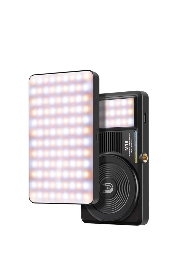 M19 Portable Battery Powered 2500-9000K Bi-Colour LED Light - Image 1