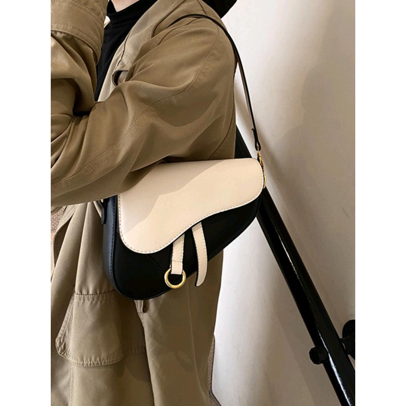 Fashion Women'S Bag New High-End Sense Niche Saddle Bag All-Match Crossbody Mobile Phone Bag Internet Popular Super Popular Small Bag - Image 5
