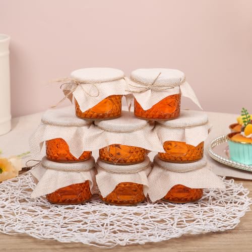 Haneye Mini Mason Jars, 8 Pack 4oz Glass Mason Jar with Regular Lids, Small Canning Jar, Ideal for Jelly, Jam, Honey, Dessert, Spice, Wedding Favor, Candles - Image 4