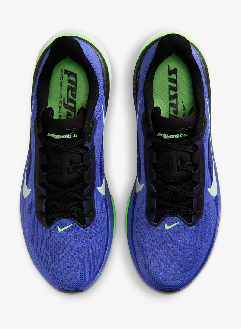 Nike WHITE/BLACK-LAPIS-LIME BLAST-SUMMIT WHITE Air Zoom Pegasus 42 for Men | Best Price UAE