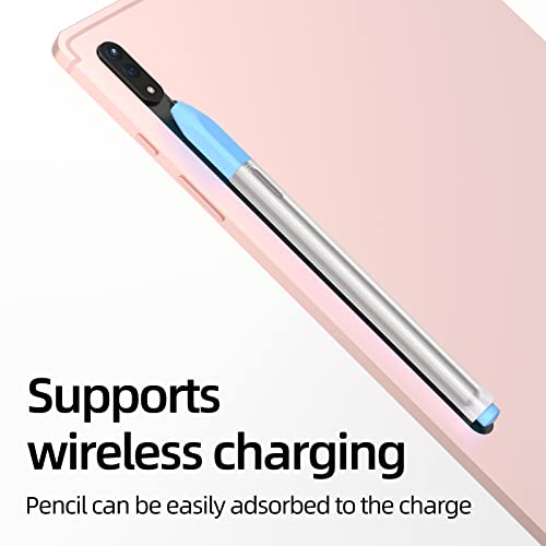 Joosko Compatible with Samsung Galaxy Tab S7/S7+/S7 FE/S8/S8+/S8 Ultra/S9/S9+/S9 Ultra Pencil Case S Pen Case, Silicone Translucent Non-Slip Cover. (Sky Blue) - Image 3