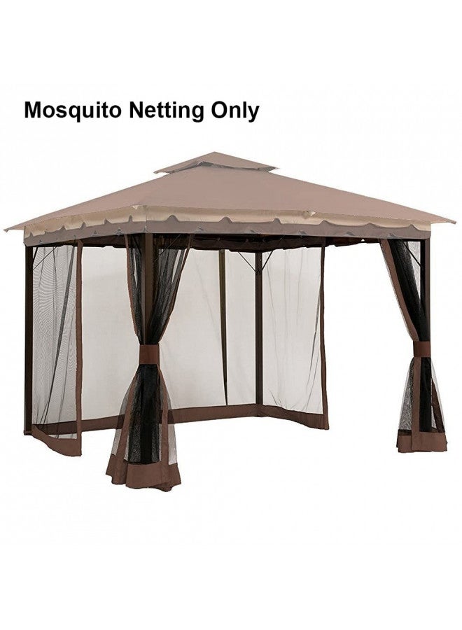 MASTERCANOPY ماستر كانوبي مظلة فناء شبكة شاشة ضد البعوض (10x10، بني) - Image 1