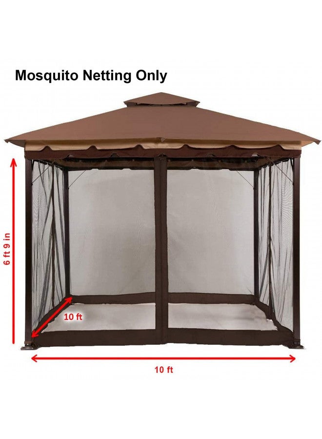 MASTERCANOPY ماستر كانوبي مظلة فناء شبكة شاشة ضد البعوض (10x10، بني) - Image 2