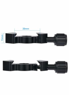 Y&D Quick Release Plate QR Clamp, FC-25 Mini Fish Bone Style Clamp with 3/8"-1/4" Screw Adapter for Tripod Head Compatible Arca-Swiss Type  - Image 4