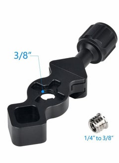 Y&D Quick Release Plate QR Clamp, FC-25 Mini Fish Bone Style Clamp with 3/8"-1/4" Screw Adapter for Tripod Head Compatible Arca-Swiss Type  - Image 5