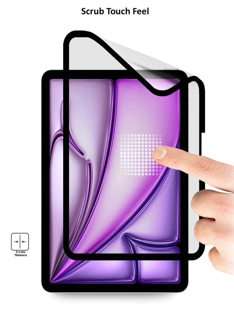 S-TOP 9D Matte Ceramic Screen Protector Film for Apple iPad Air 13-inch M2 / iPad Pro 13-inch M4 (2024) – Smooth Feel Anti Fingerprint Bubble Free - Image 4