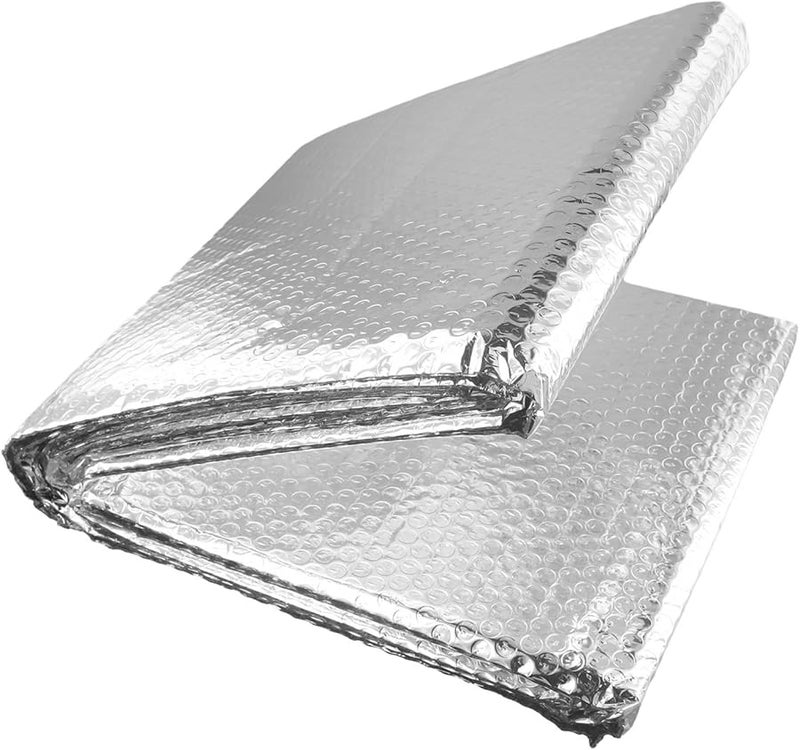 Double Sided Aluminum Bubble Insulation Foil Roll 5m x 60cm Radiator Heat Reflector Energy Saving - Image 2