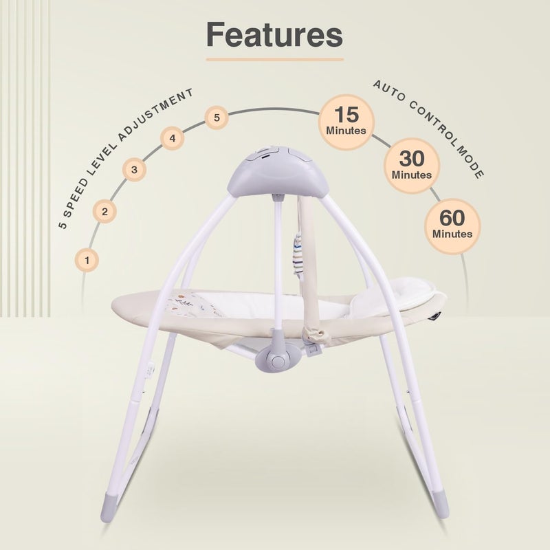 R for Rabbit أرجوحة كهربائية أوتوماتيكية للأطفال من R for Rabbit Snicker - Image 2