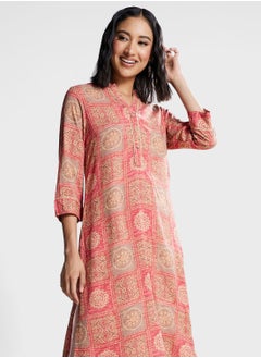 Buttoned Neck Printed Kurti - pzsku/Z0E635D4DDA21C7F457F9Z/45/_/1715775719/2ff4204a-5ef8-4a40-bdea-a3b6ad560789