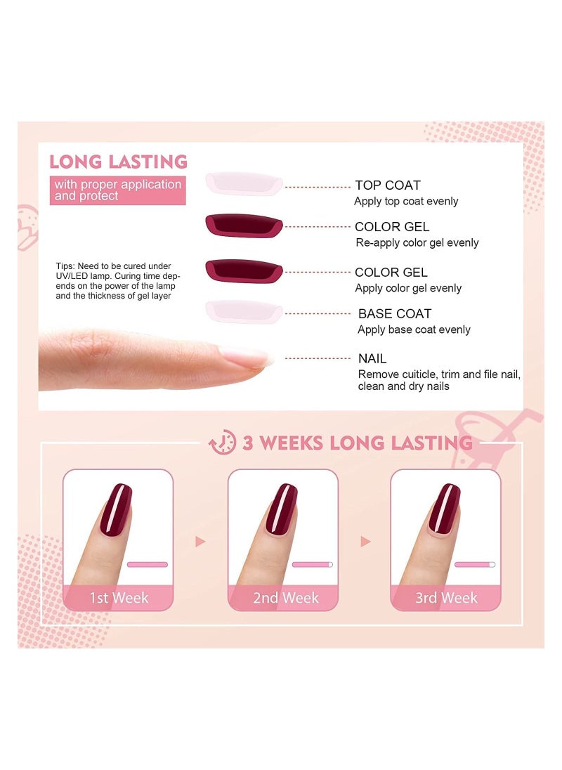 ORiTi - Gel Nail Polish Set 20+4 PCS Nude Brown Pink Grey Colors Soak Off Neutral Skin Tone Starter Kit with Glossy Matte Top Base Coat For Nail Art Salon Gifts for Women  #2 - Image 1