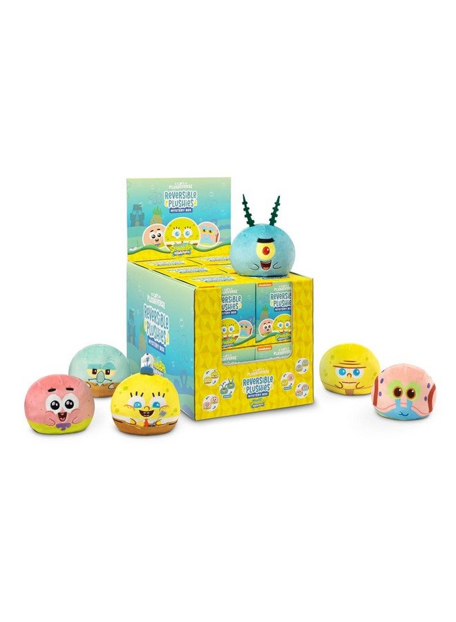 TeeTurtle TeeTurtle Spongebob Squarepants 3" Reversible Plushie Mystery Box - Officially Licensed Surprise Soft Stuffed Animal  - Image 4
