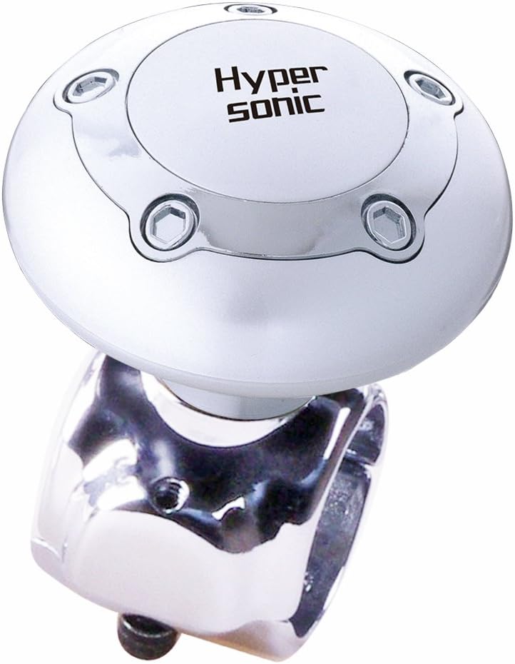 Hypersonic Vehicle Power Handle Car Steering Wheel Spinner Accessory Knob Universal Fit for Car Silver - Image 1