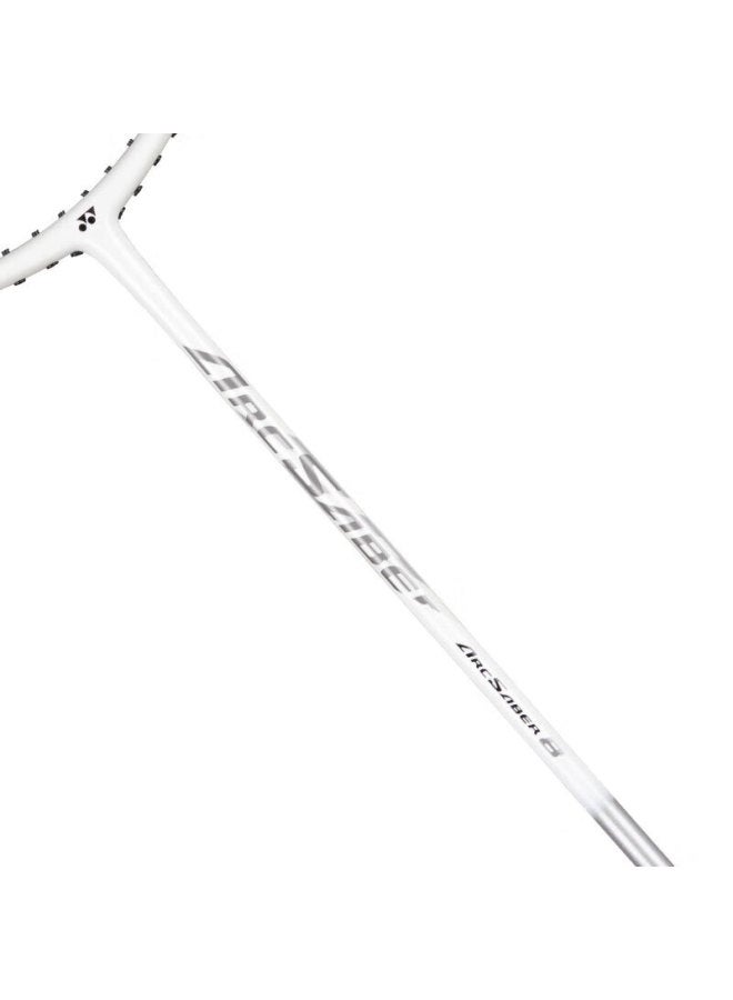 Yonex Yonex Badminton Racket, Full Carbon, Precise Ball Control, High-power Bow Arrow, Arc8, White, Strung At 26 Lbs, Hand Grip Included  - Image 3