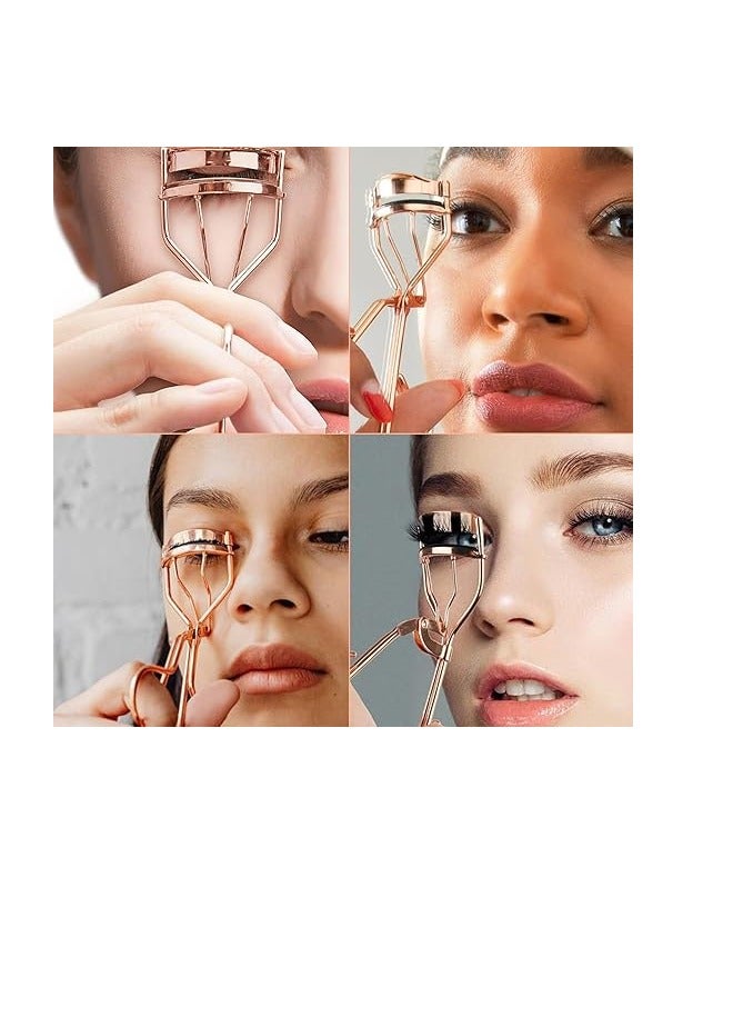 Eyelash Curler, Stainless Steel Curling Eyelash Curler, Electroplated Eyelash Curler, Fashion Eyelash Curler, Makeup Accessories for Women and Girls - Image 1