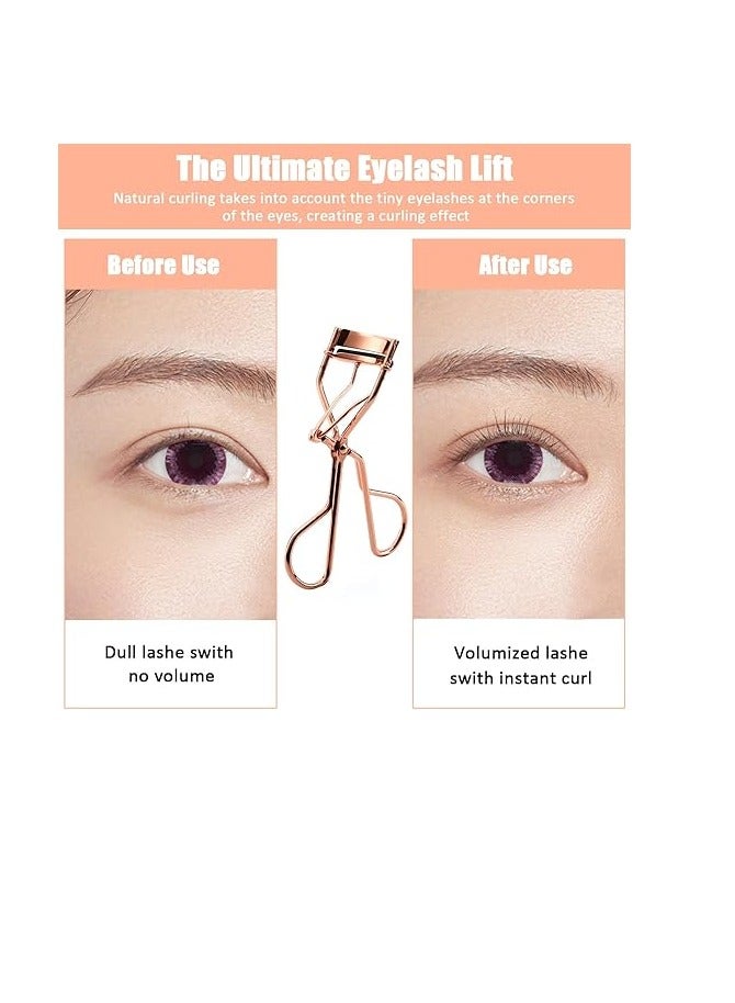 Eyelash Curler, Stainless Steel Curling Eyelash Curler, Electroplated Eyelash Curler, Fashion Eyelash Curler, Makeup Accessories for Women and Girls - Image 2