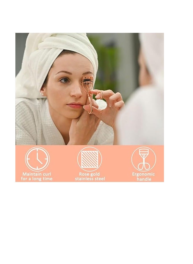 Eyelash Curler, Stainless Steel Curling Eyelash Curler, Electroplated Eyelash Curler, Fashion Eyelash Curler, Makeup Accessories for Women and Girls - Image 3