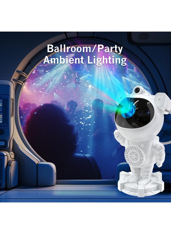 SKYROKU Astronaut White Noise Sound Machine, SKYROKU Portable 8 Lullaby Melodies Player for Babies, Sleeping Soother with 3 Space Night Lights