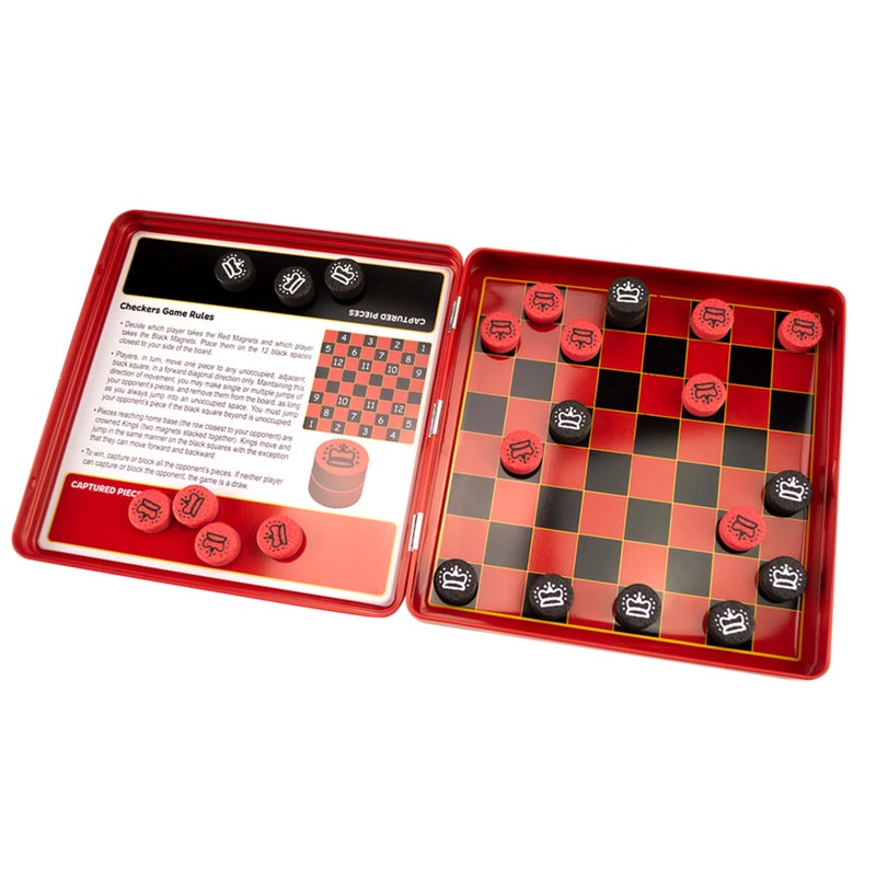 PlayMonster Take 'N Play Anywhere â€” Checkers â€” Magnetic Travel Game â€” Fun on The Go! â€” for Ages 4+ - Image 3