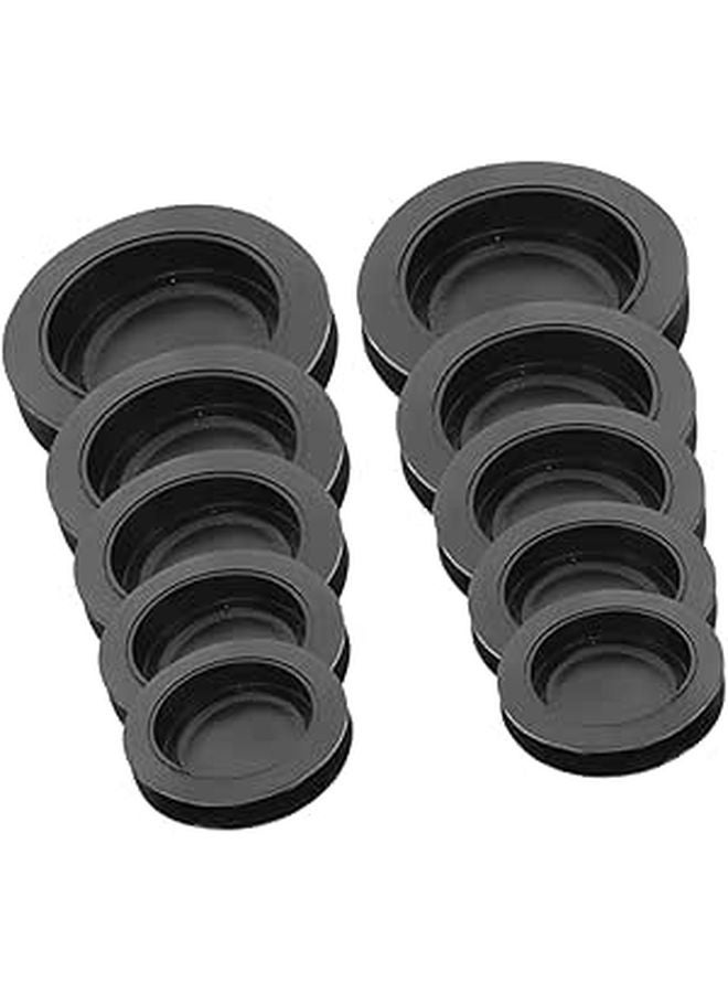 10pcs Black Round Piggy Bank Stoppers Money Jar Locks Coin Saving Jar Plugs - Image 1