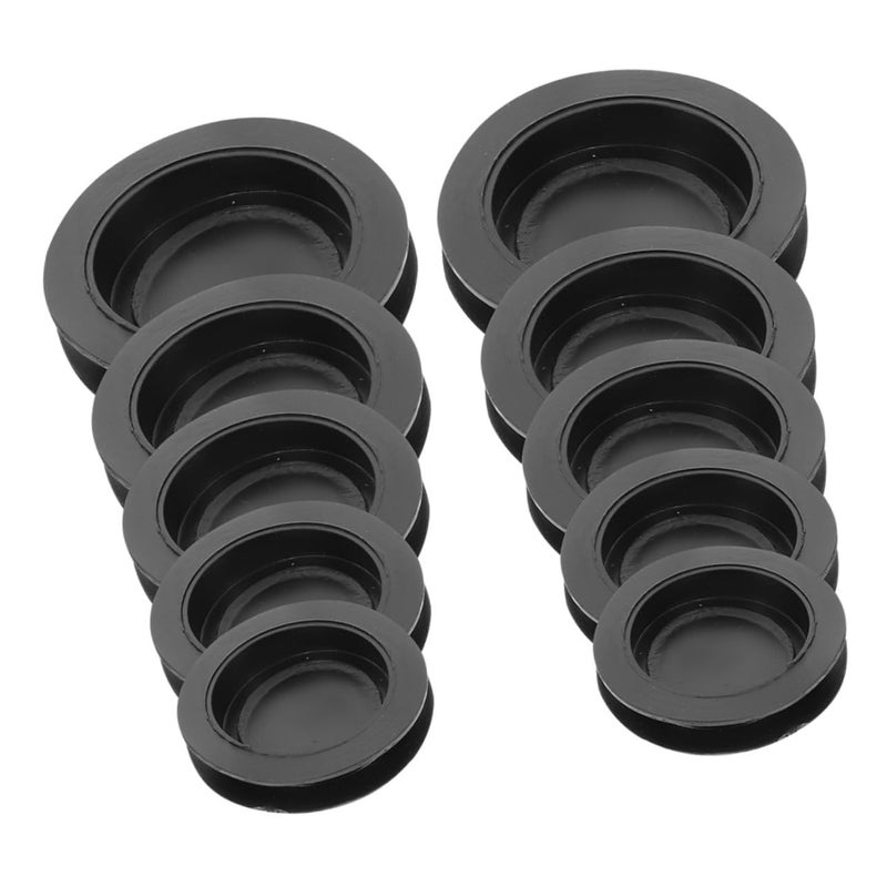 10pcs Black Round Piggy Bank Stoppers Money Jar Locks Coin Saving Jar Plugs - Image 2