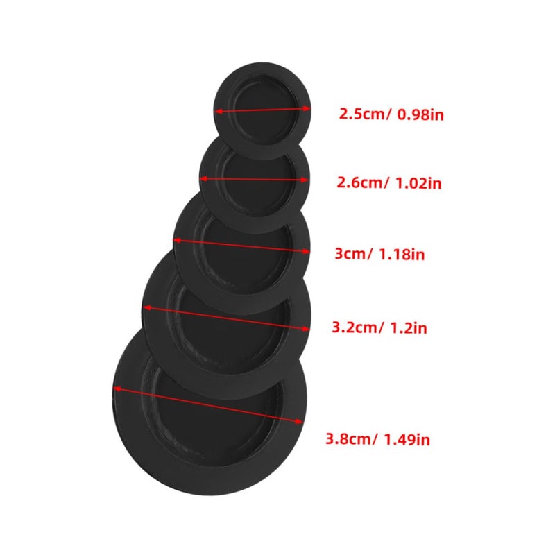 10pcs Black Round Piggy Bank Stoppers Money Jar Locks Coin Saving Jar Plugs - Image 3