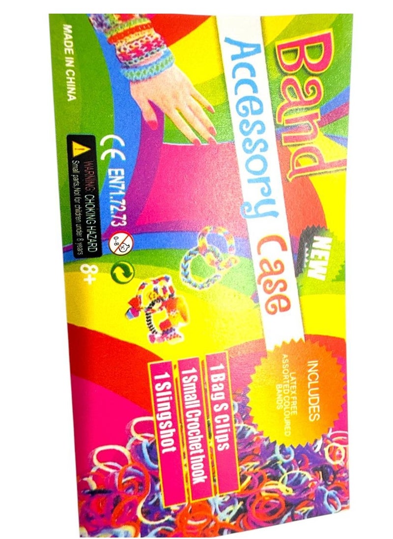 null - Colorful Rubber Bracelet Making Accessories Box The box comes with a colorful and attractive design, and includes a variety of tools and components needed to make different bracelets and accessories. - Image 1