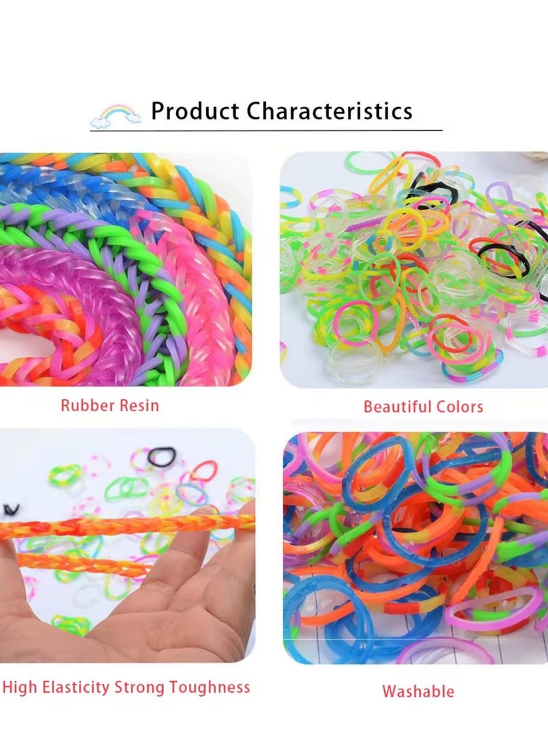 null - Colorful Rubber Bracelet Making Accessories Box The box comes with a colorful and attractive design, and includes a variety of tools and components needed to make different bracelets and accessories. - Image 1