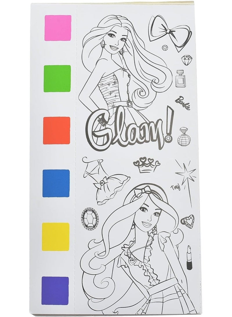 Barbie Magic Water Coloring Book for Kids, Reusable Water Drawing Books, Cartoon Shapes, Creative Activity Gift for Toddlers, Endless Hours of Fun, Multicolored - Image 2