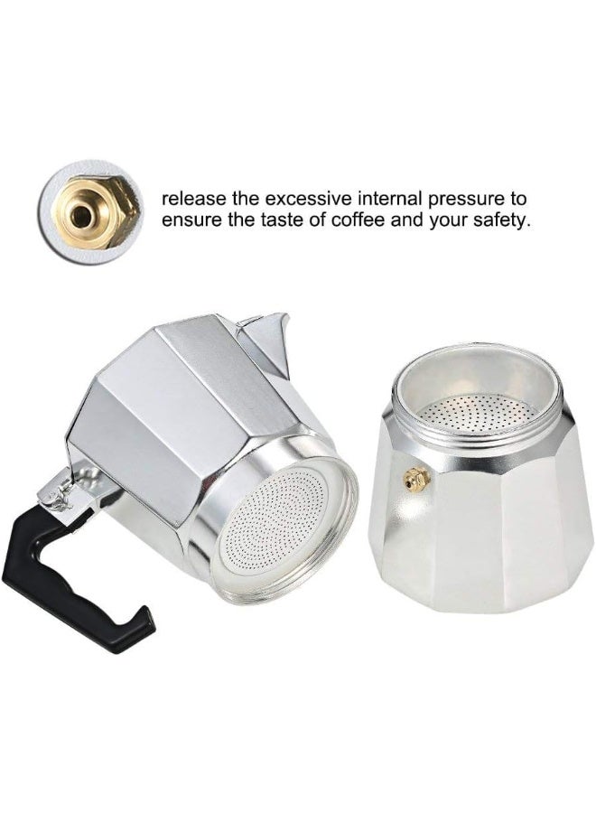 KOVAR Aluminum Espresso Percolator Coffee Maker – Stovetop Mocha Pot for Rich, Full-Bodied Brew – Durable & Stylish Design (3 cup) - Image 3