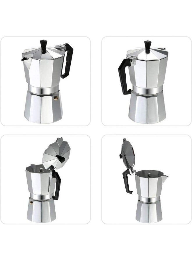 KOVAR Aluminum Espresso Percolator Coffee Maker – Stovetop Mocha Pot for Rich, Full-Bodied Brew – Durable & Stylish Design (3 cup) - Image 5