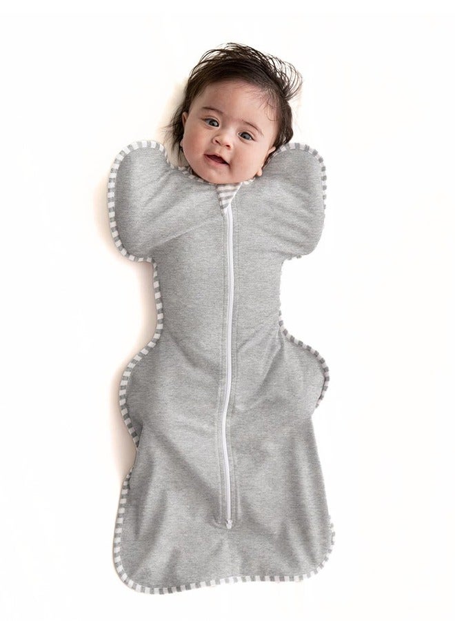 spa luxetique Baby Sleep Sack, Self-Soothing Swaddles for Newborns, Improves Sleep, Snug Fit Helps Calm Startle Reflex, New Born Essentials for Baby, Small 8-13lbs, Gray  - Image 1