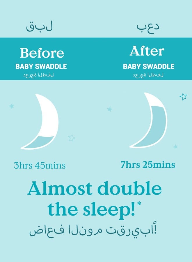 spa luxetique Baby Sleep Sack, Self-Soothing Swaddles for Newborns, Improves Sleep, Snug Fit Helps Calm Startle Reflex, New Born Essentials for Baby, Small 8-13lbs, Gray  - Image 3
