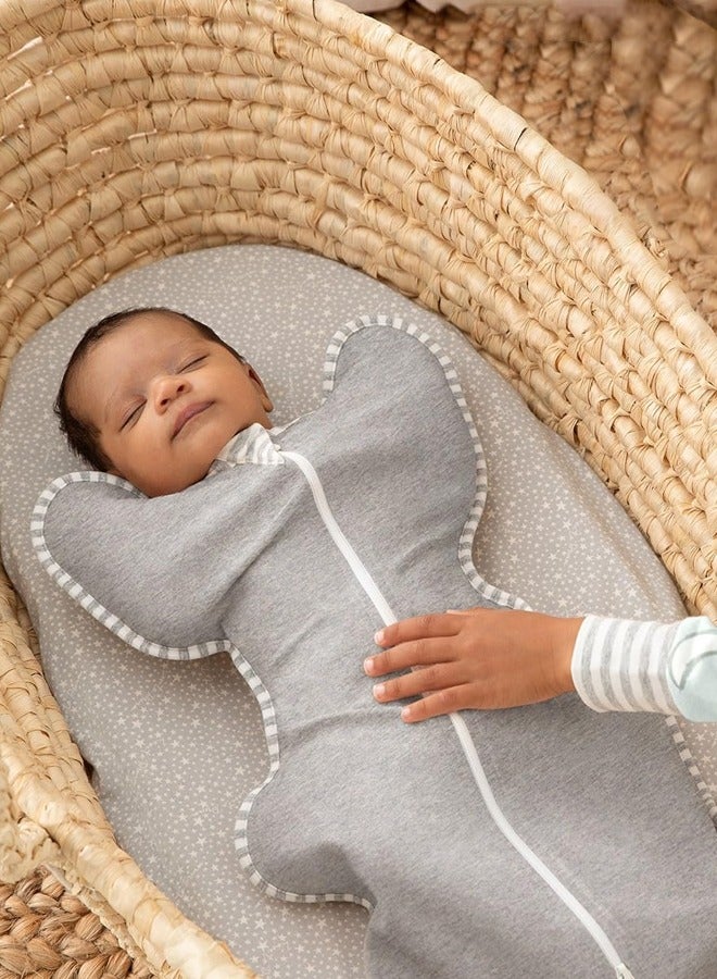 spa luxetique Baby Sleep Sack, Self-Soothing Swaddles for Newborns, Improves Sleep, Snug Fit Helps Calm Startle Reflex, New Born Essentials for Baby, Small 8-13lbs, Gray  - Image 5