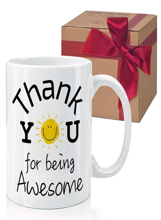 HIWERAN Thank You Mug Gift for Coworker Employees Teachers Boss Manager Mom Dad, Employee Appreciation Gifts, Appreciation Gifts for Coworkers, Thank You for Being Awesome Coffee Mug 11Oz - Image 1