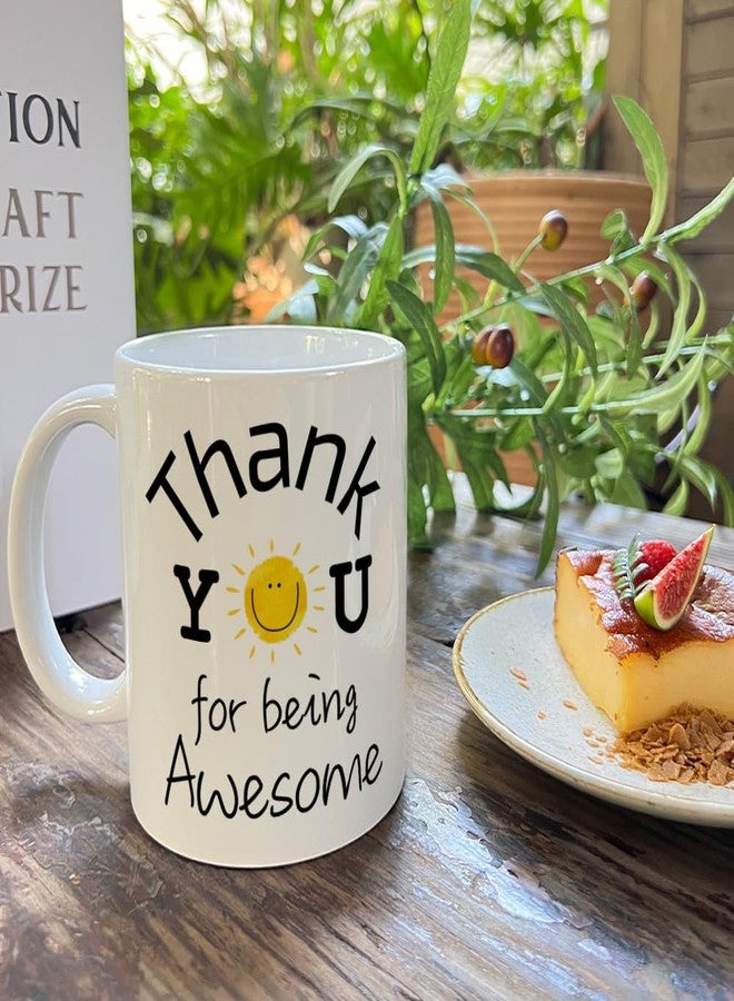 HIWERAN Thank You Mug Gift for Coworker Employees Teachers Boss Manager Mom Dad, Employee Appreciation Gifts, Appreciation Gifts for Coworkers, Thank You for Being Awesome Coffee Mug 11Oz - Image 2