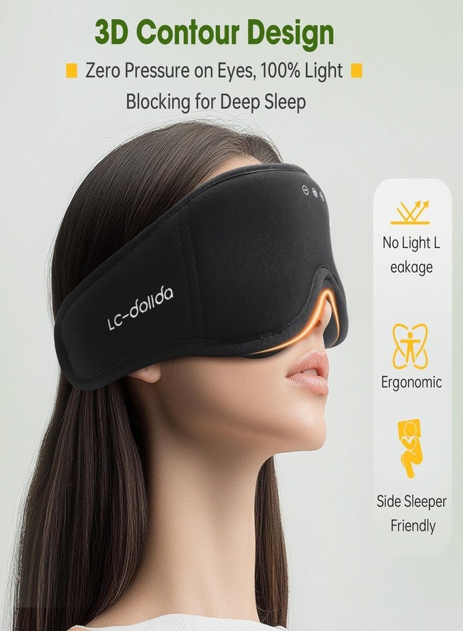 LC-dolida BambooCotton 3D Bluetooth Sleep Mask, LC-dolida 2026 New Sleep Headphones, Wireless Comfort, Sustainable Luxury for Better Sleep - Image 3