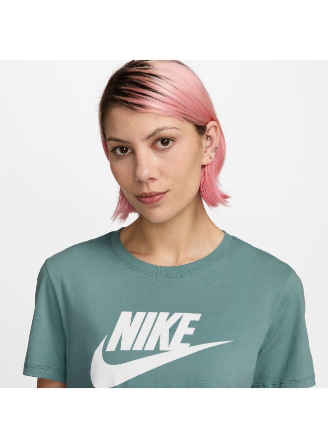 Nike Women’s Nike Sportswear Club Icon Futura Short-Sleeve T-Shirt - Image 2