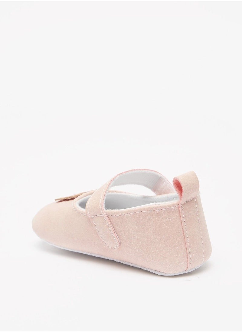 Flora Bella - Butterfly Accented Booties with Hook and Loop Closure - Image 1