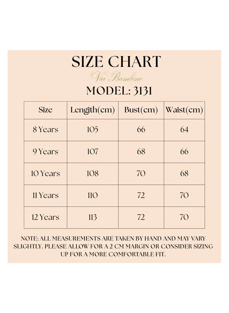 VIA BAMBINO Flower Teen Dress Blue 3131