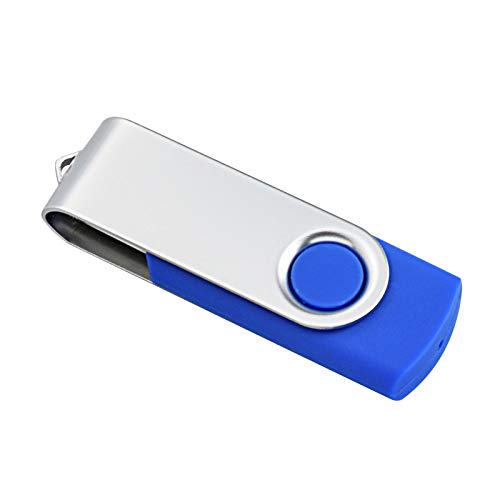 KOOTION 10 Pack 4 GB USB Flash Drive 4gb Flash Drives Keychain Thumb Drive Swivel Memory Stick Blue - Image 3