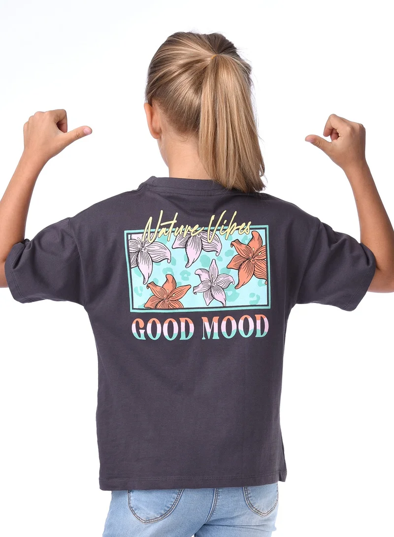 victor and jane Victor and jane Girls' T-shirt - Grey